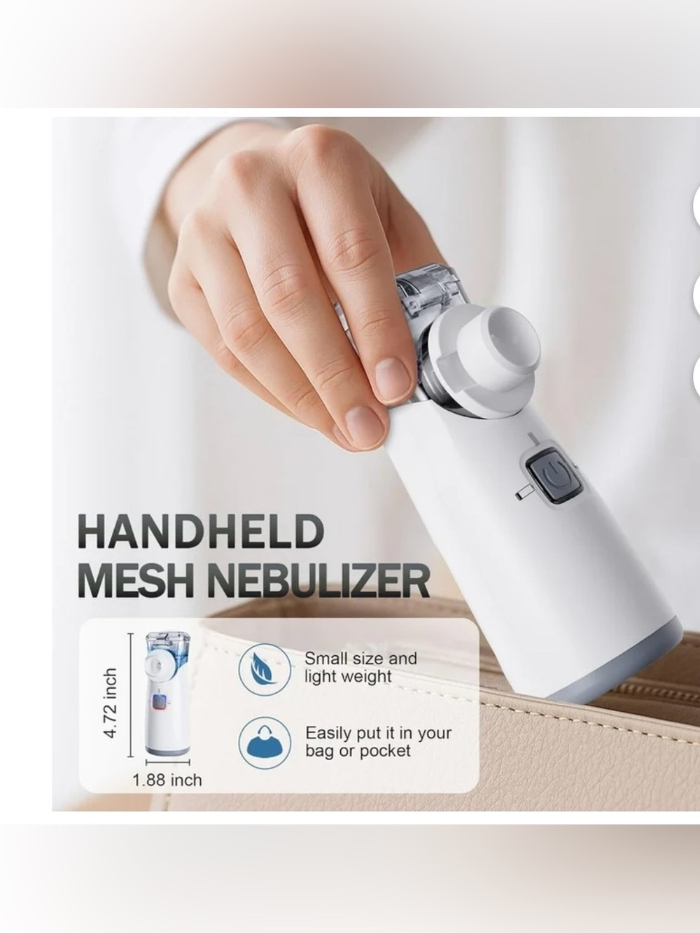 Mesh (Model No.: YS37) Portable Nebulizer Machine NIP - Picture 4 of 5